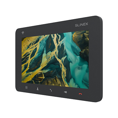 картинка Slinex SM-07N Cloud цвет графит. 7" Компактный видеодомофон с функцией переадресации вызова от компании Intant